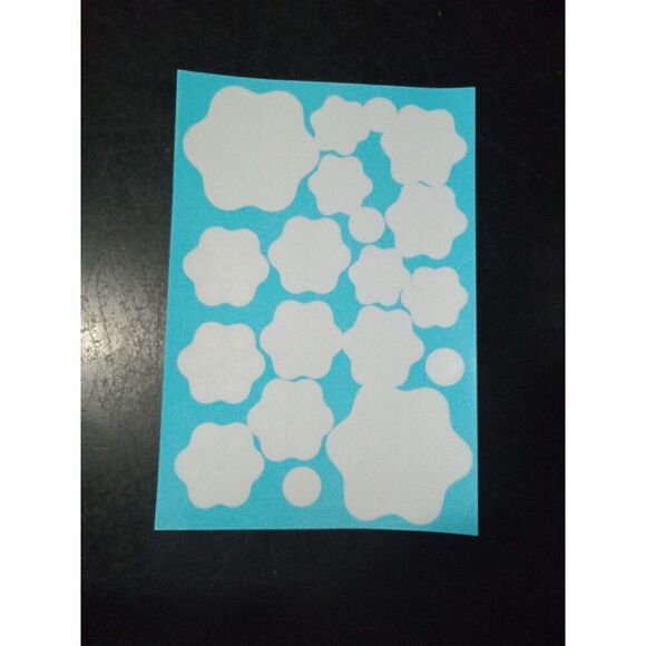 7 Sheets Cling Stickers Snowflakes & Snowballs Christmas Winter Window + Scraper - Picture 5 of 10